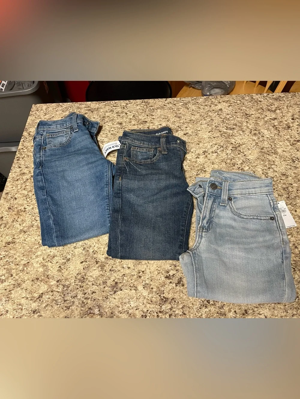 Old Navy Boys size 6 Medium and Light Blue Skinny/slim Jeans Trio
